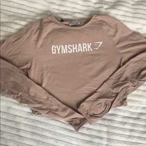 Gymshark Long sleeve blush crop